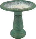 BB04 Fiberclay Bird Bath Outdoor Garden Decor - Weather Resistant 20in