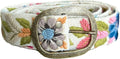 Embroidered Belt for Women - Handmade Ayacucho Floral Adjustable
