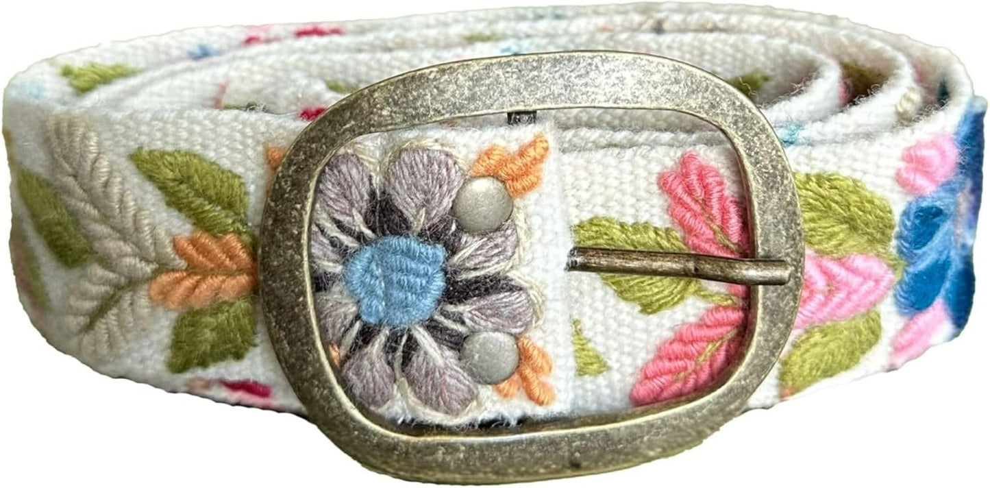 Handmade Peruvian Ayacucho Belt - Unique Floral Design for Women
