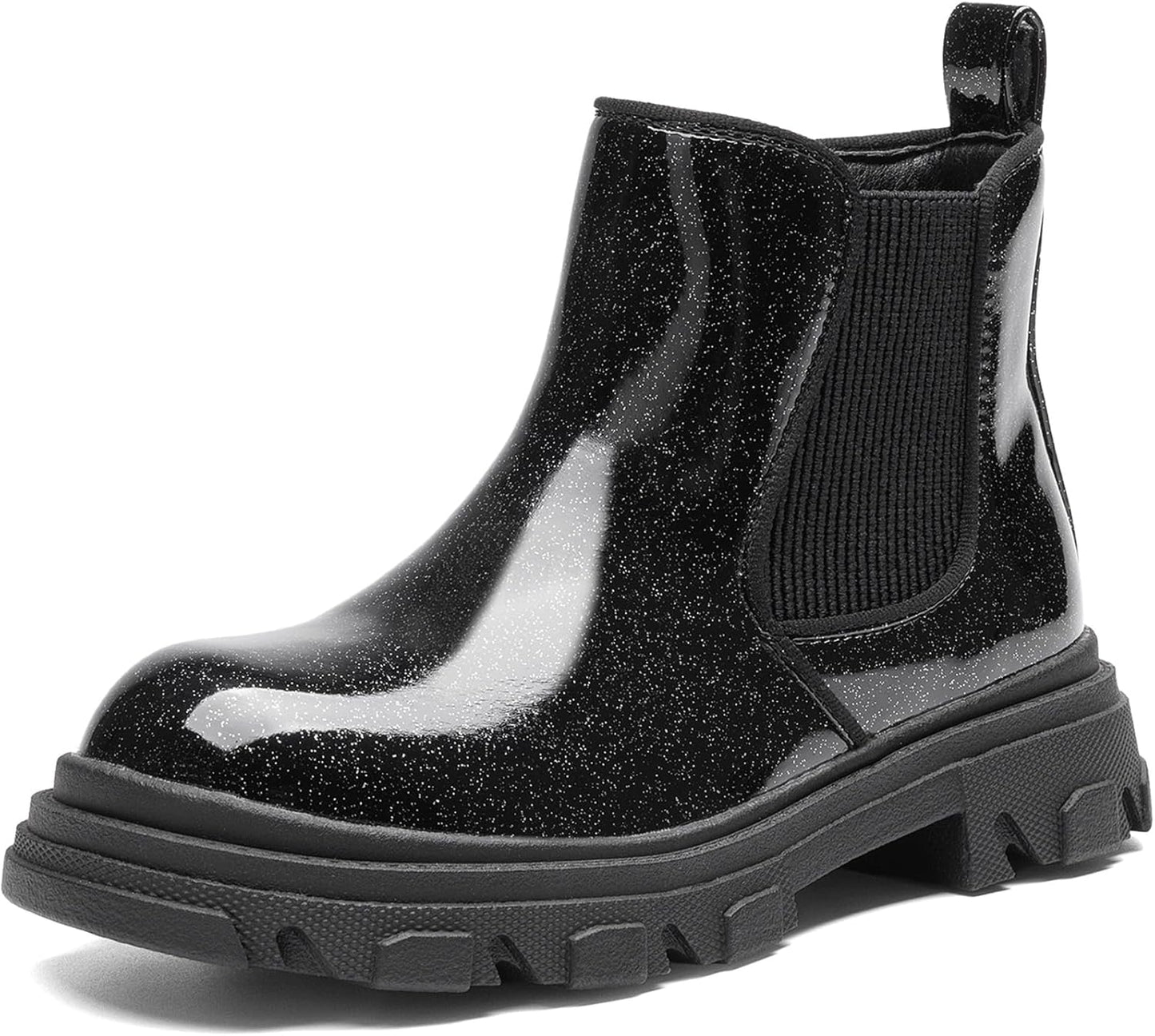 DREAM PAIRS Girls Chelsea Boots with Side Zipper for Kids