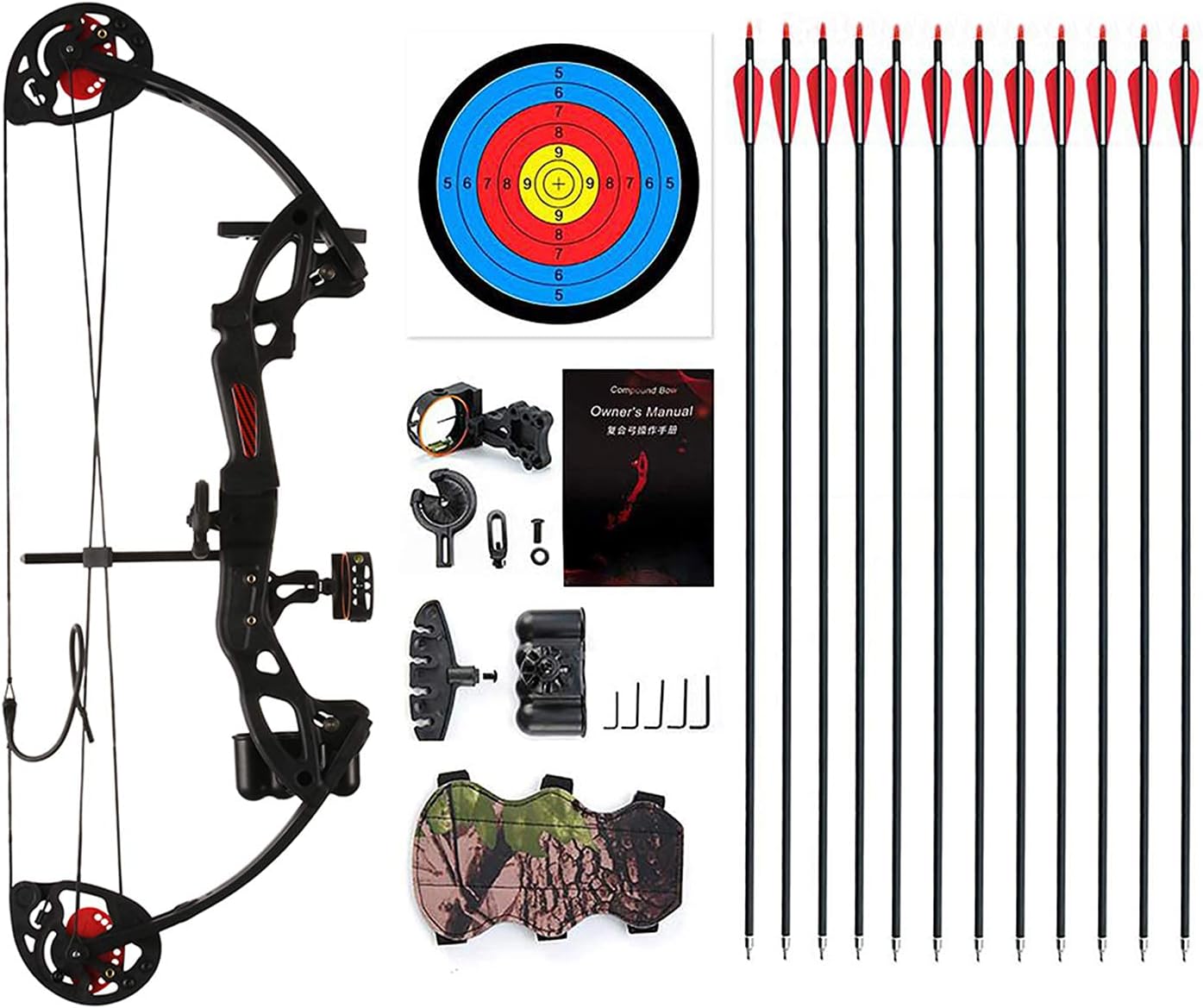 Compound Bow for Youth and Beginners - Right Handed Archery Gear