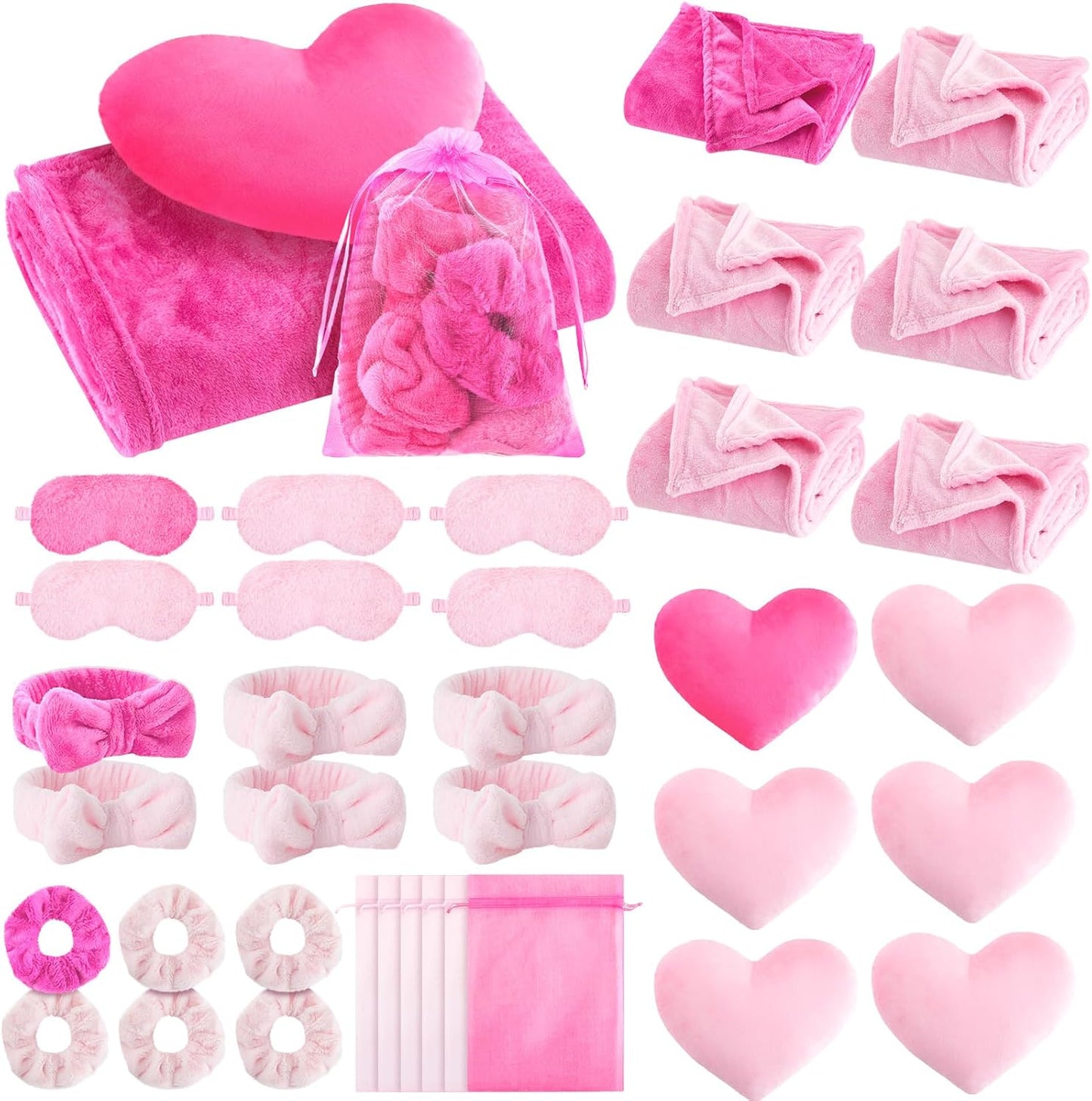 Sleepover Party Supplies Blanket Headbands Pillows and More