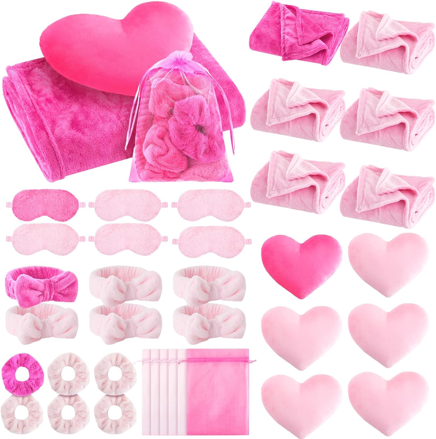 Sleepover Party Supplies Blanket Headbands Pillows and More