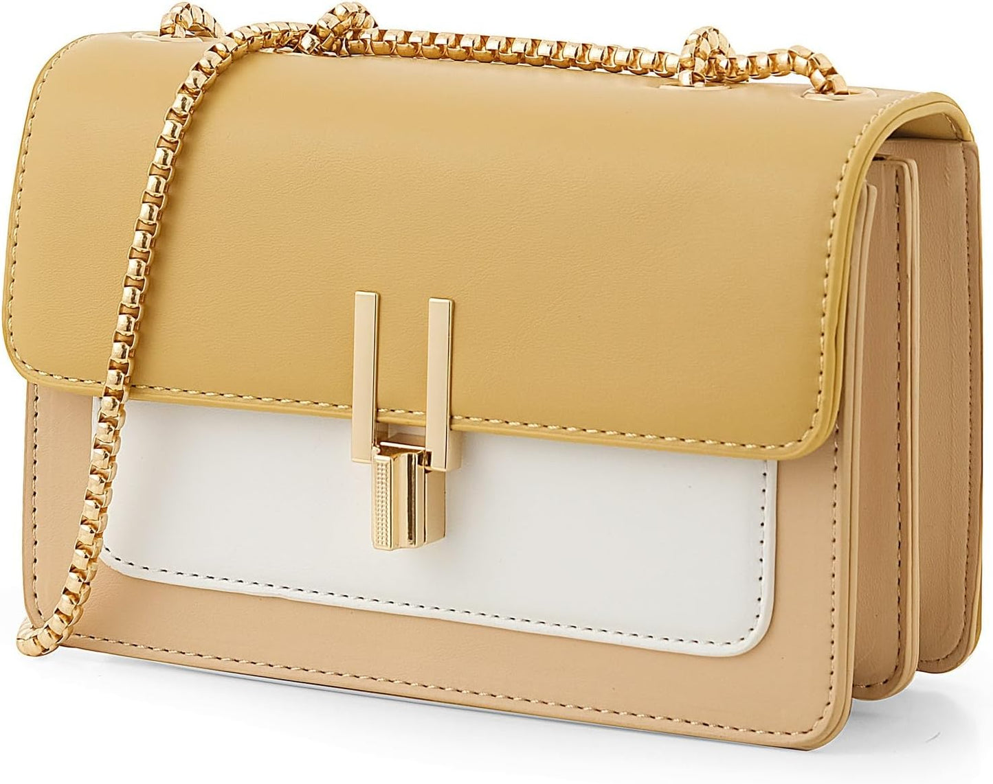 Color-Block Crossbody Bags for Women - Trendy Leather Purses