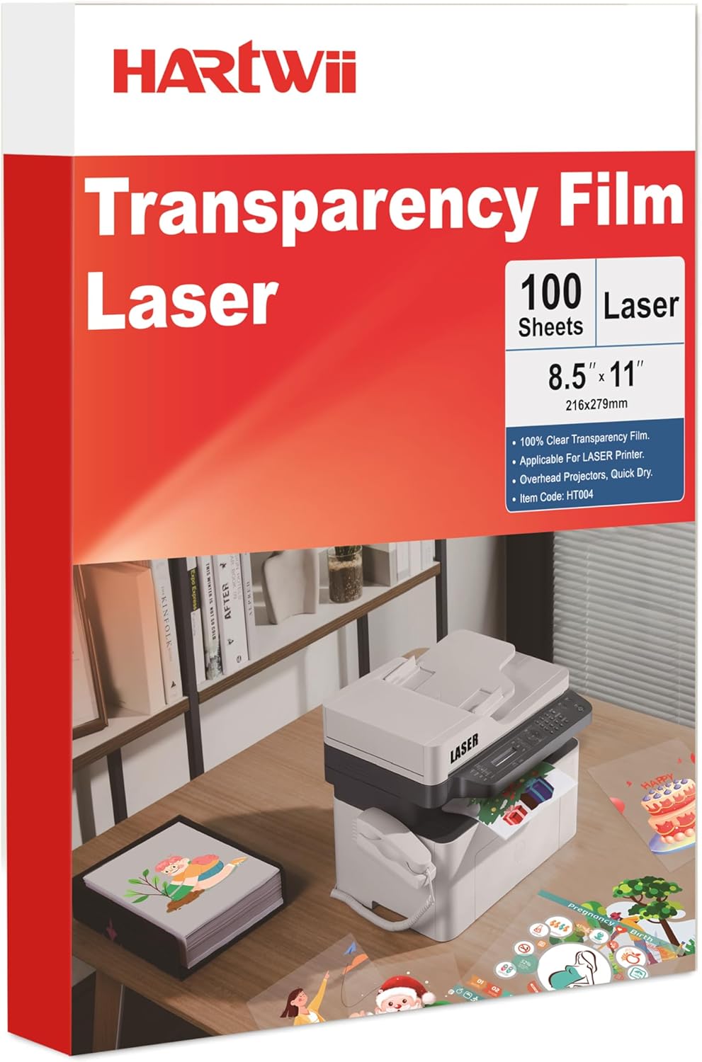 HARTWII Laser Transparency Film - Crystal Clear Printing