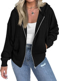 Zip Up Hoodie Women Fleece Lined Jacket - Cozy Fall/Winter Fit