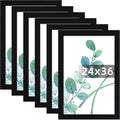 24x36 Solid Picture Frame Black Set of 6 - Wall Gallery Display
