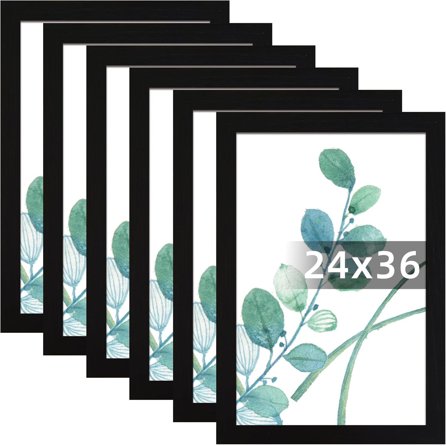 24x36 Solid Picture Frame Set of 6 for Stunning Wall Displays