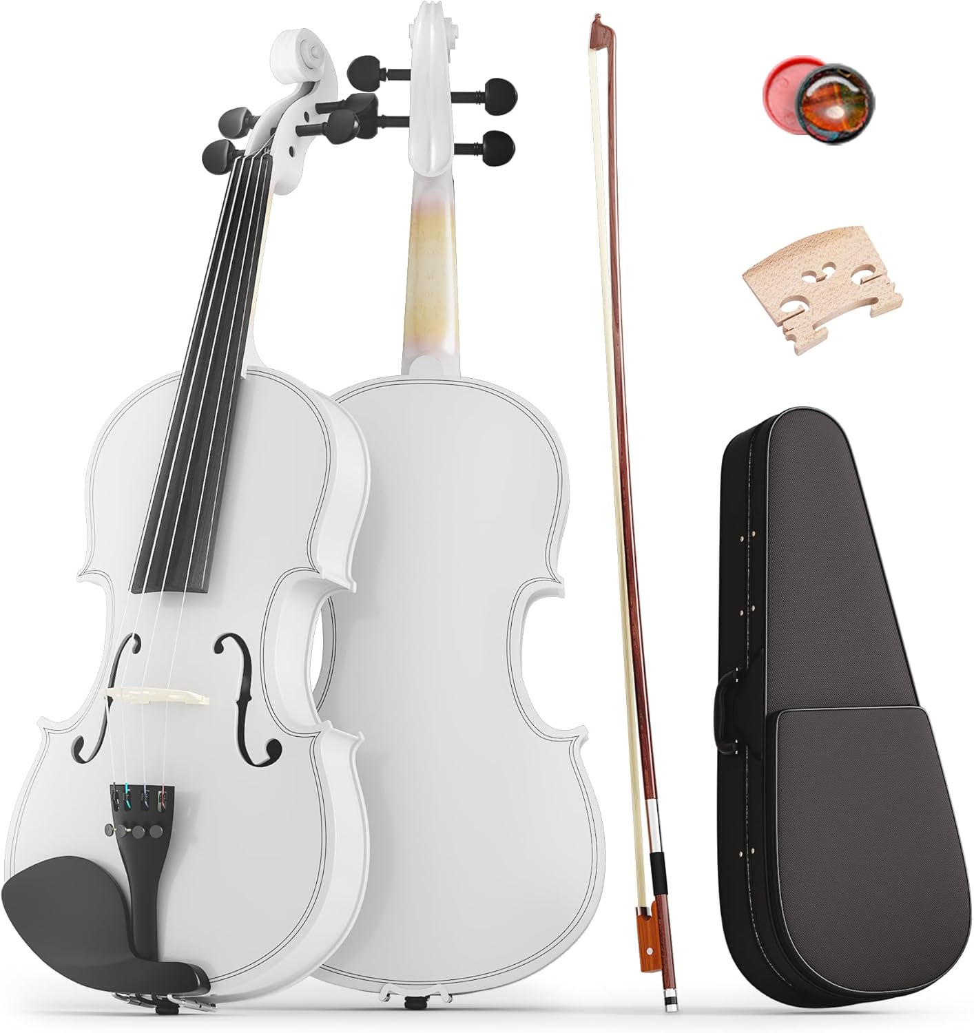 Beginner Violin 4/4 Full Size Fiddle Kit for Teens and Adults