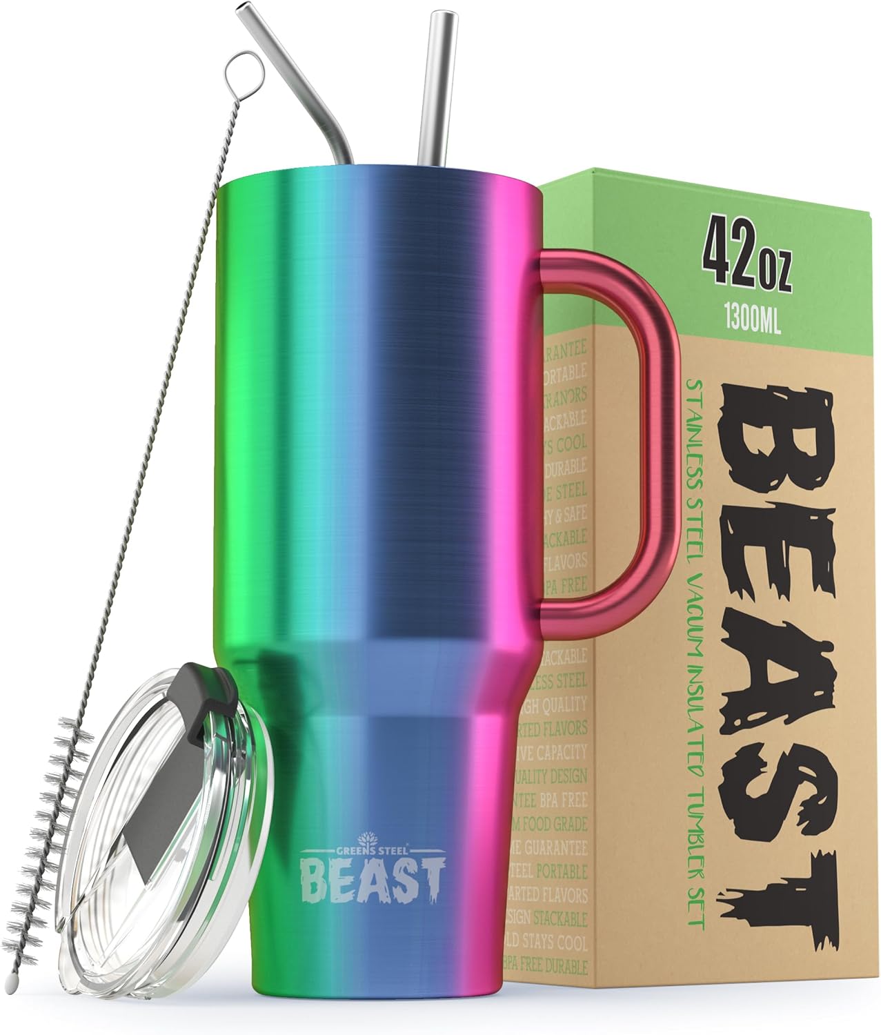 Beast 42 oz Tumbler Stainless Steel Vacuum Insulated Travel Flask