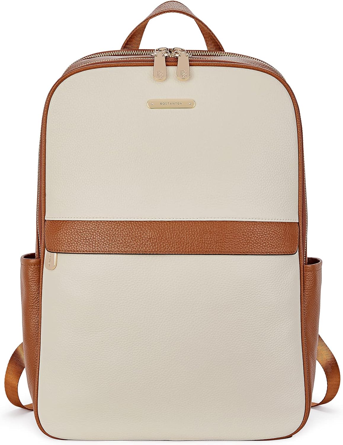 BOSTANTEN Genuine Leather Laptop Backpack for Women Travel