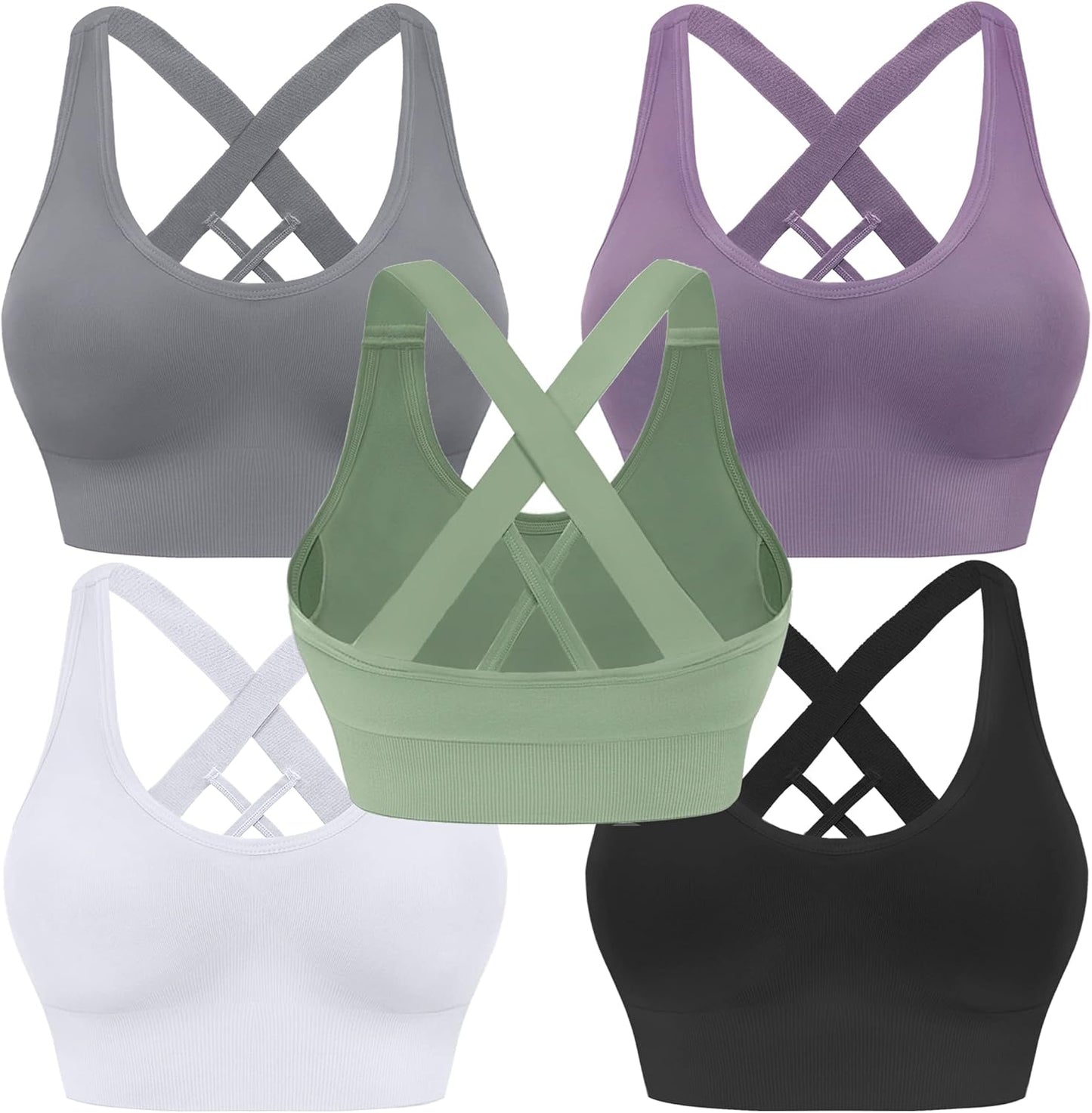 Evercute Sports Bra for Women: Stylish Criss Cross Design