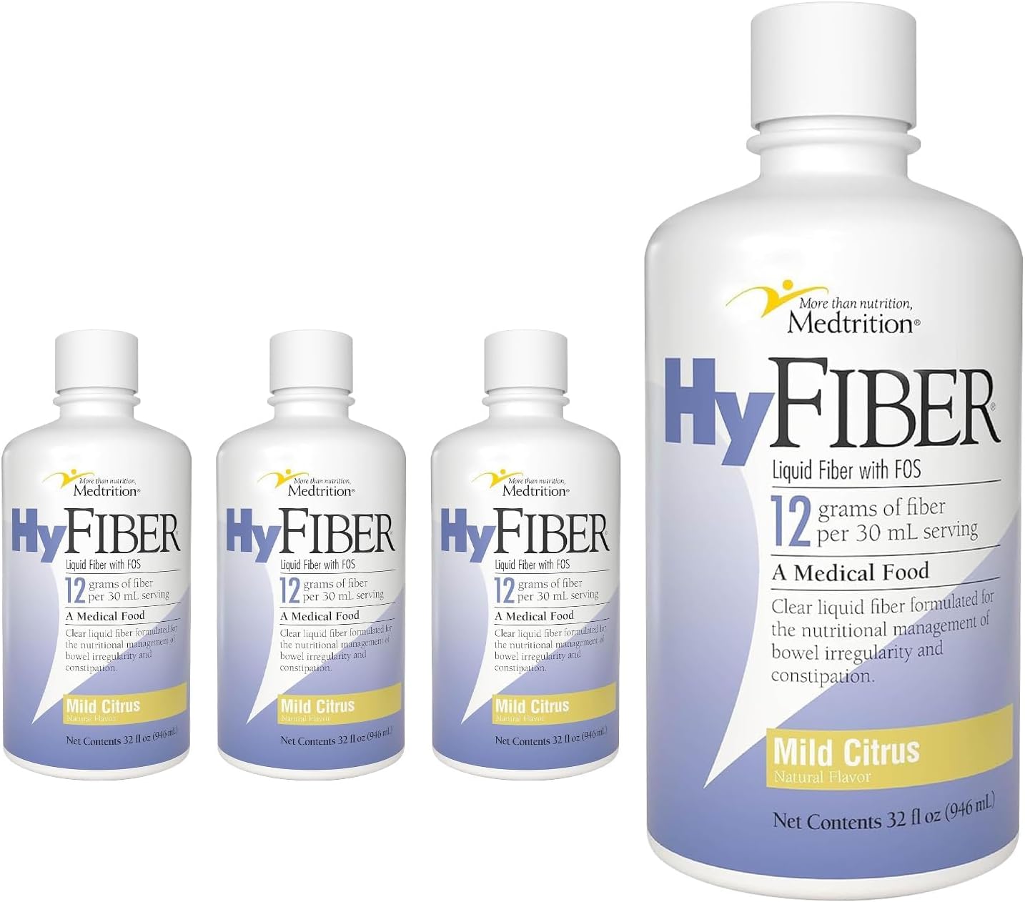Medtrition HyFiber Daily Liquid Fiber for Regularity and Comfort
