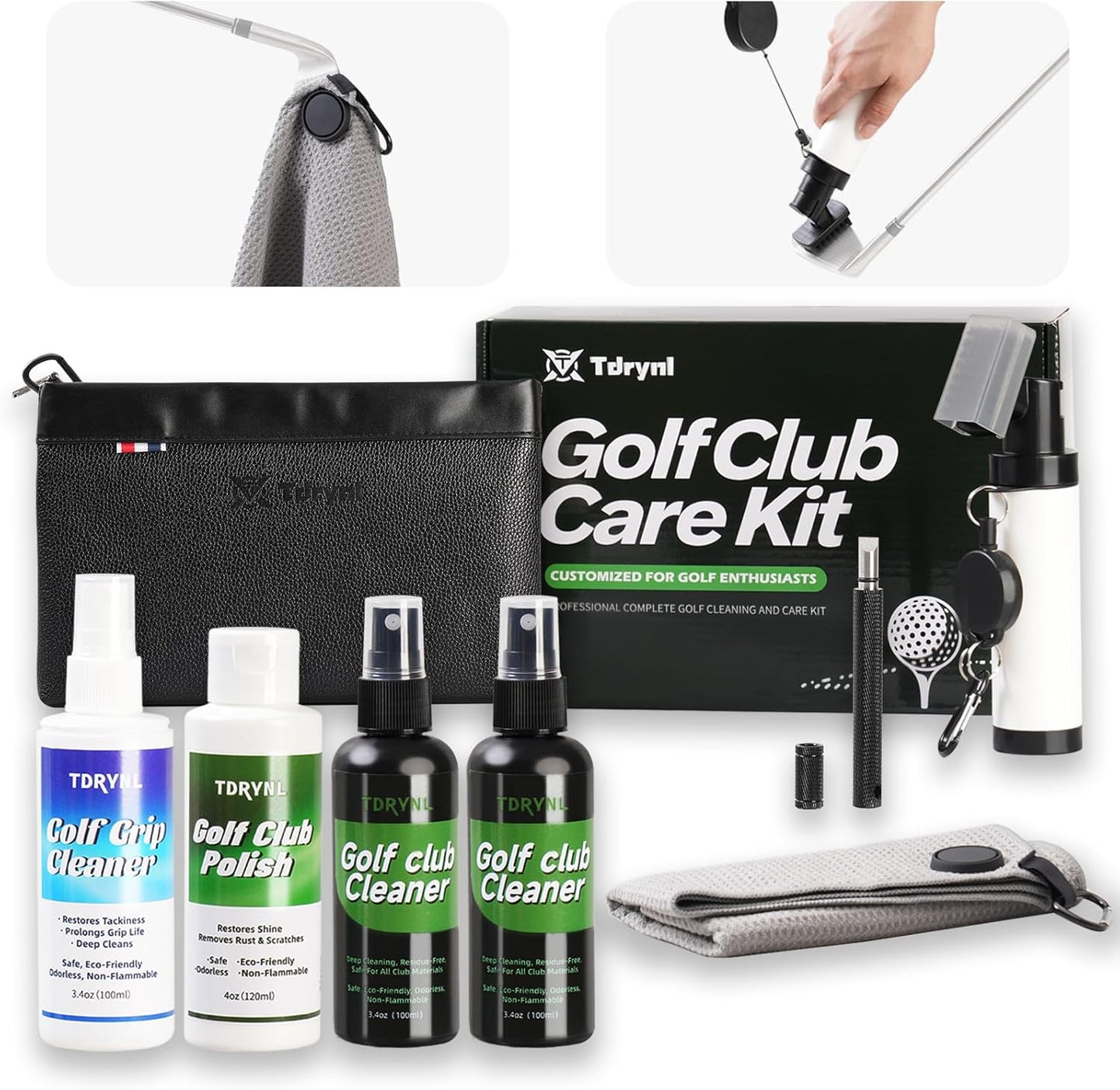 Pro Golf Club Care Kit for Ultimate Club Cleaning and Maintenance