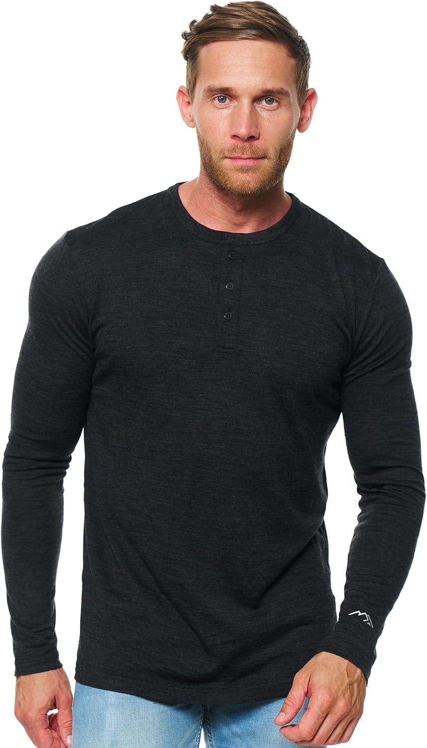 Merino Wool Base Layer Mens - Comfortable Thermal Underwear