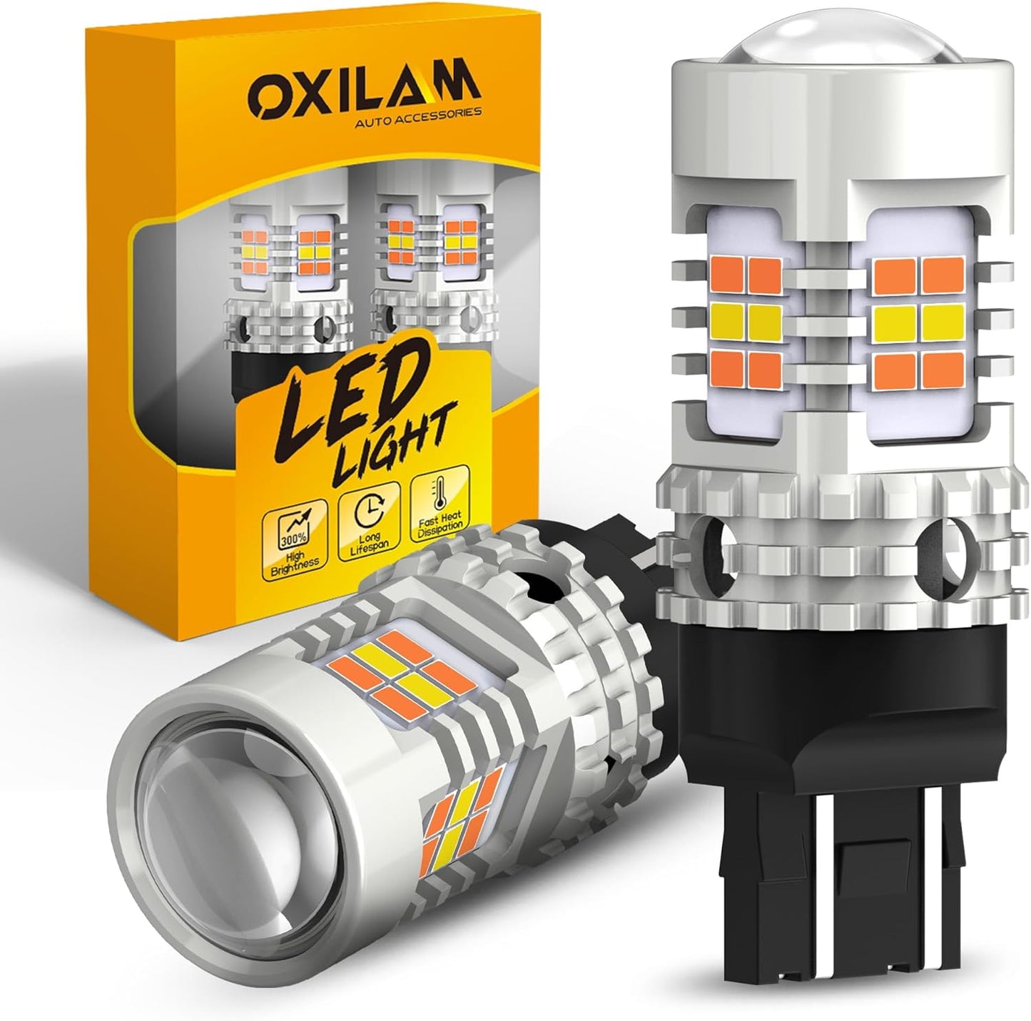 OXILAM 7443 Switchback LED Bulbs for Enhanced Visibility and Safety