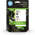 HP Original 65 Tri-Color and 65XL Black Ink Cartridges (2-pk)