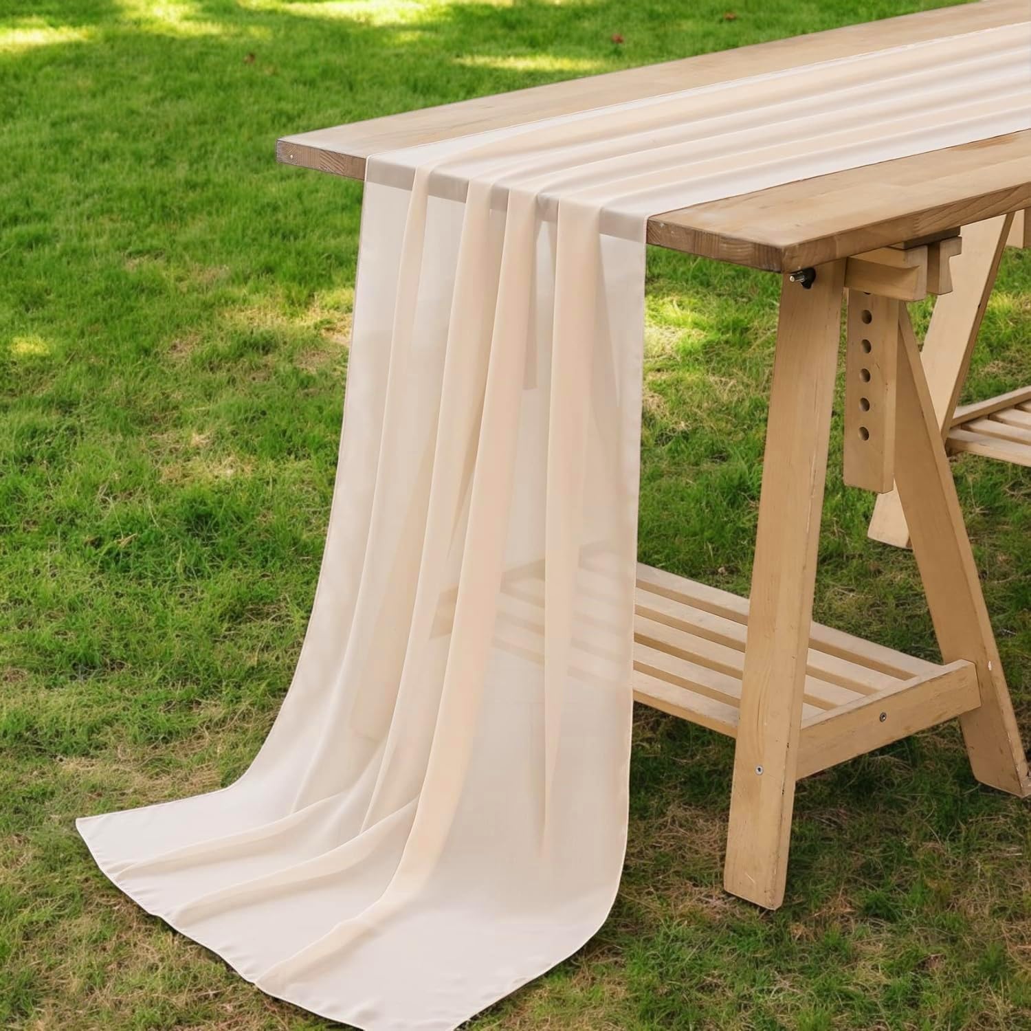 Chiffon Table Runner Set of 25 for Weddings and Events