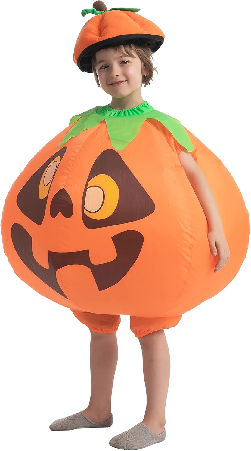 Inflatable Pumpkin Costume for Kids - Perfect Halloween Fun