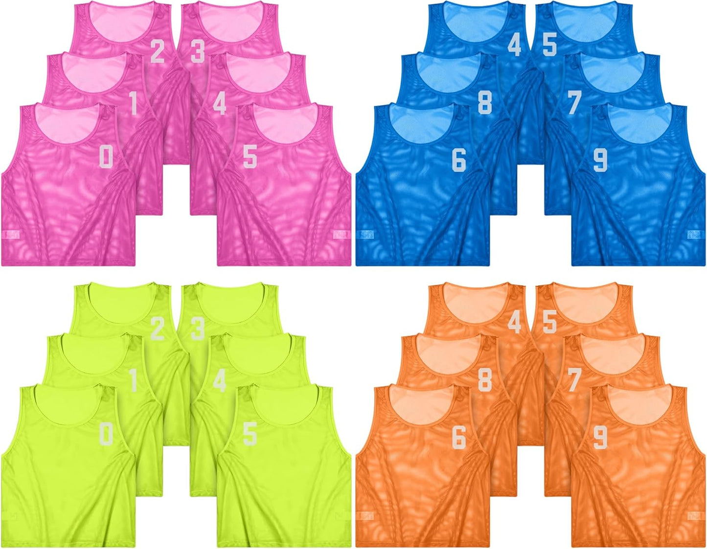 Boyiee Pinnies Scrimmage Vests for Youth Sports Practice Jerseys