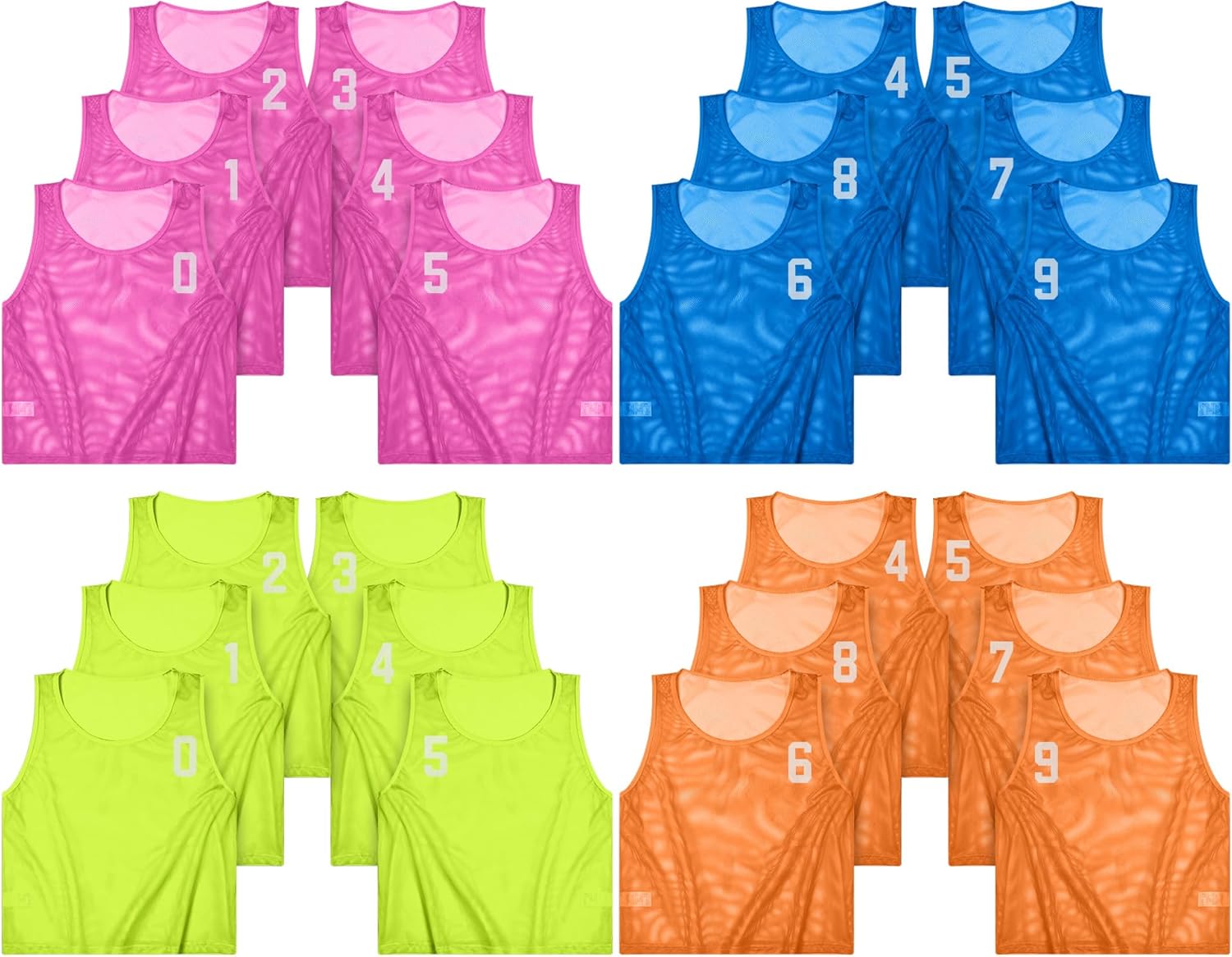 Boyiee Pinnies Scrimmage Vests for Youth Sports Practice Jerseys