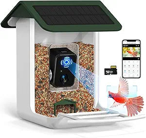 Smart Bird Feeder Camera with 1080P HD Video and AI Features