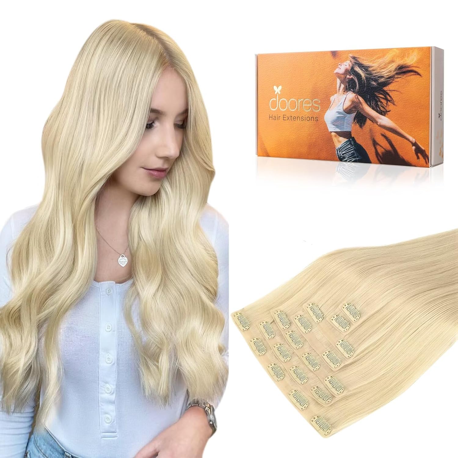 DOORES Real Human Hair Extensions for a Stunning Look