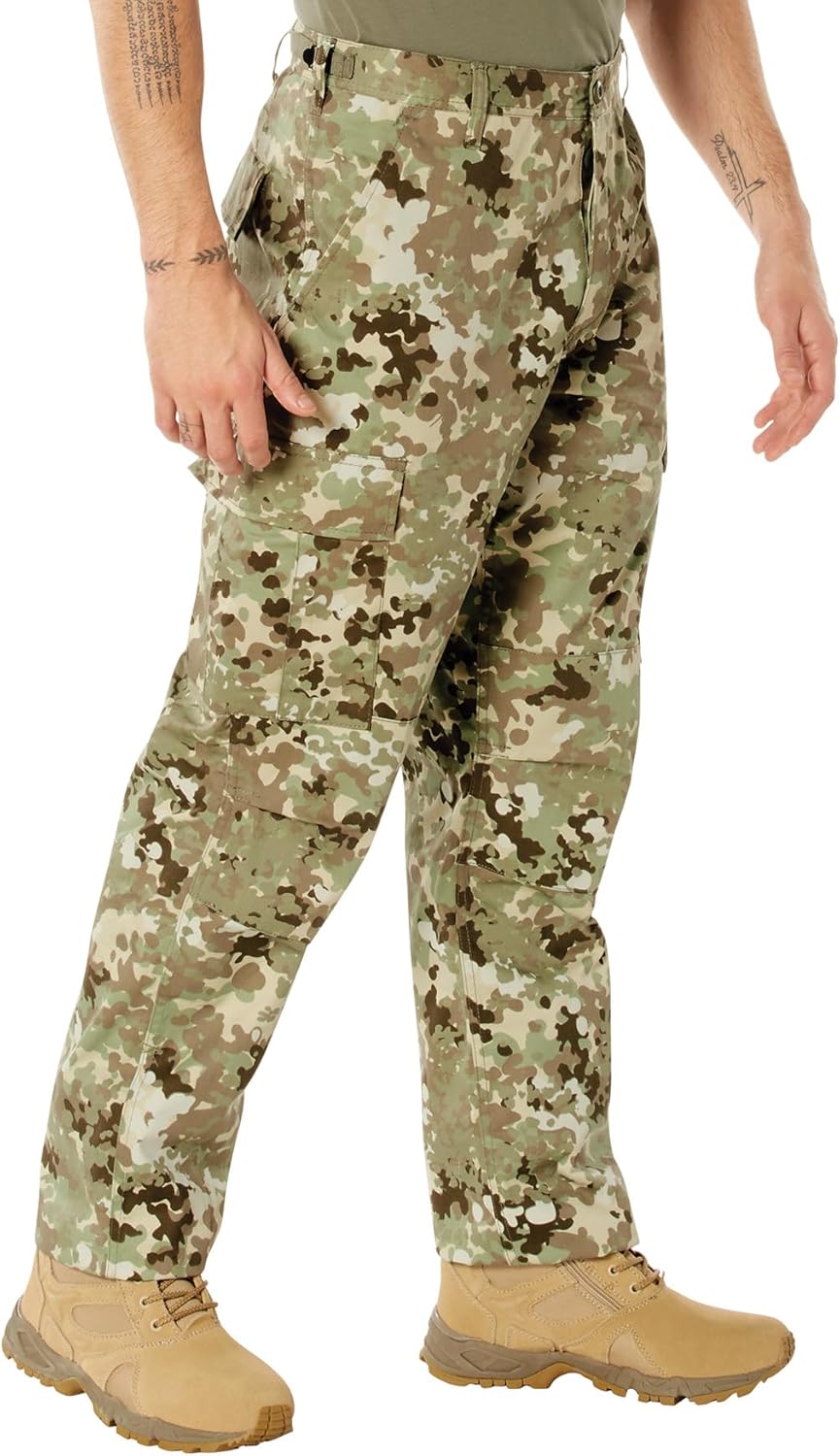 Rugged Tactical BDU Pants for Outdoor Hiking and Work Use