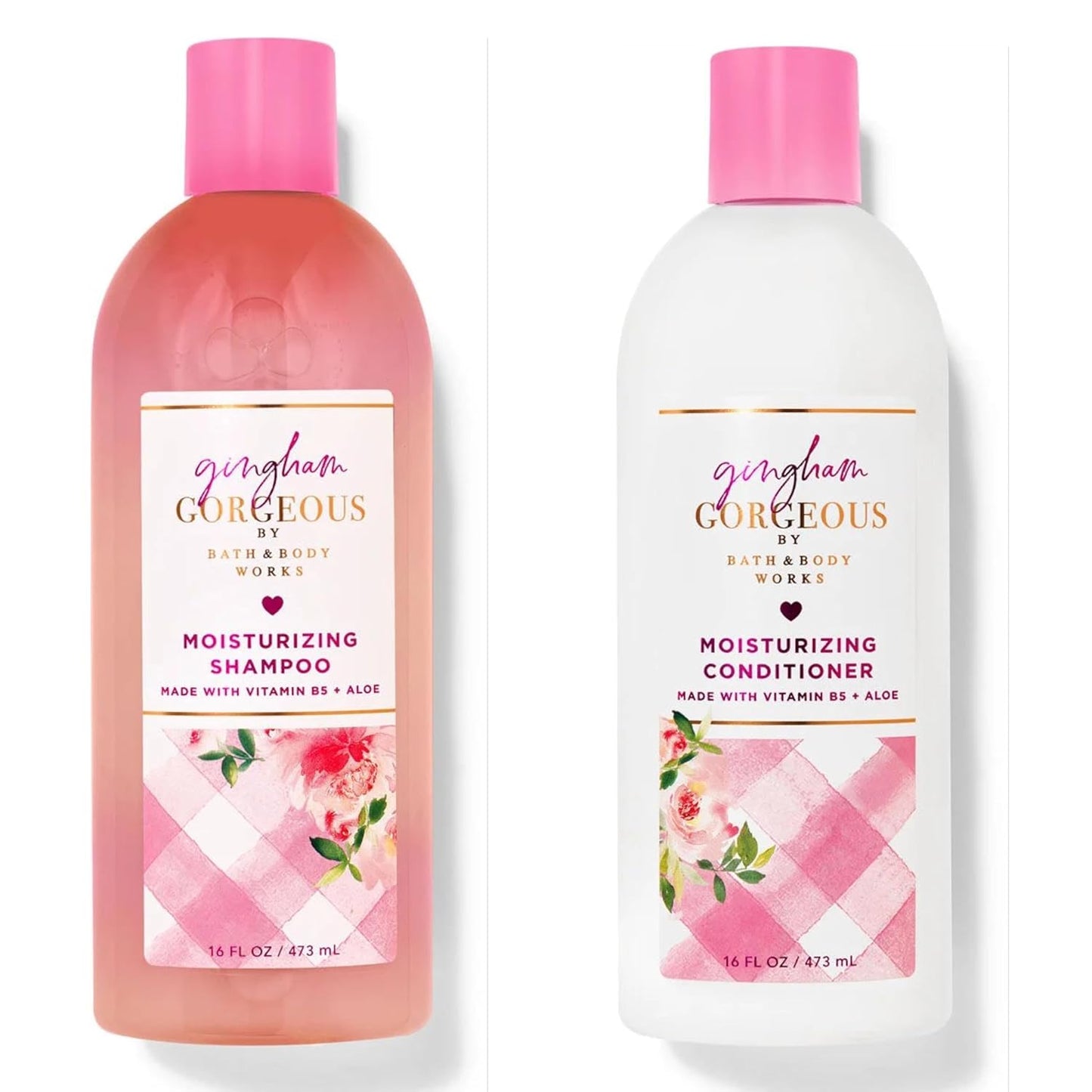 Gingham Gorgeous Moisturizing Shampoo & Conditioner Set - Fruity Floral Bliss