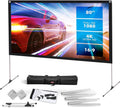 Pyle Projector Screen with Stand 80in 16:9 - Portable Outdoor Movie