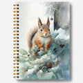 Rabbit Christmas Notebook - Compact Spiral Journal for Notes