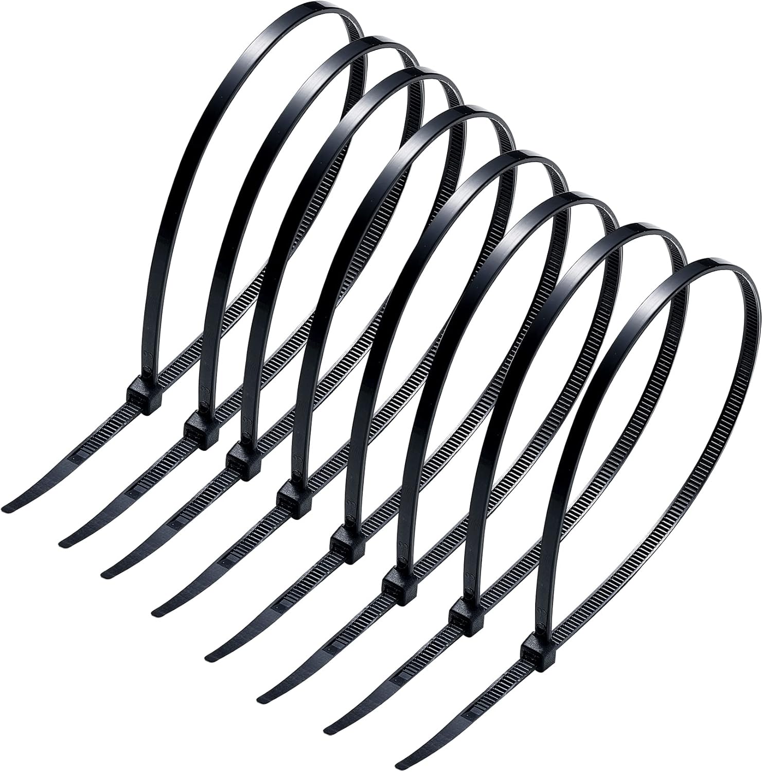 JPZY Heavy Duty 12 Cable Ties - 100pcs - Indoor & Outdoor Use
