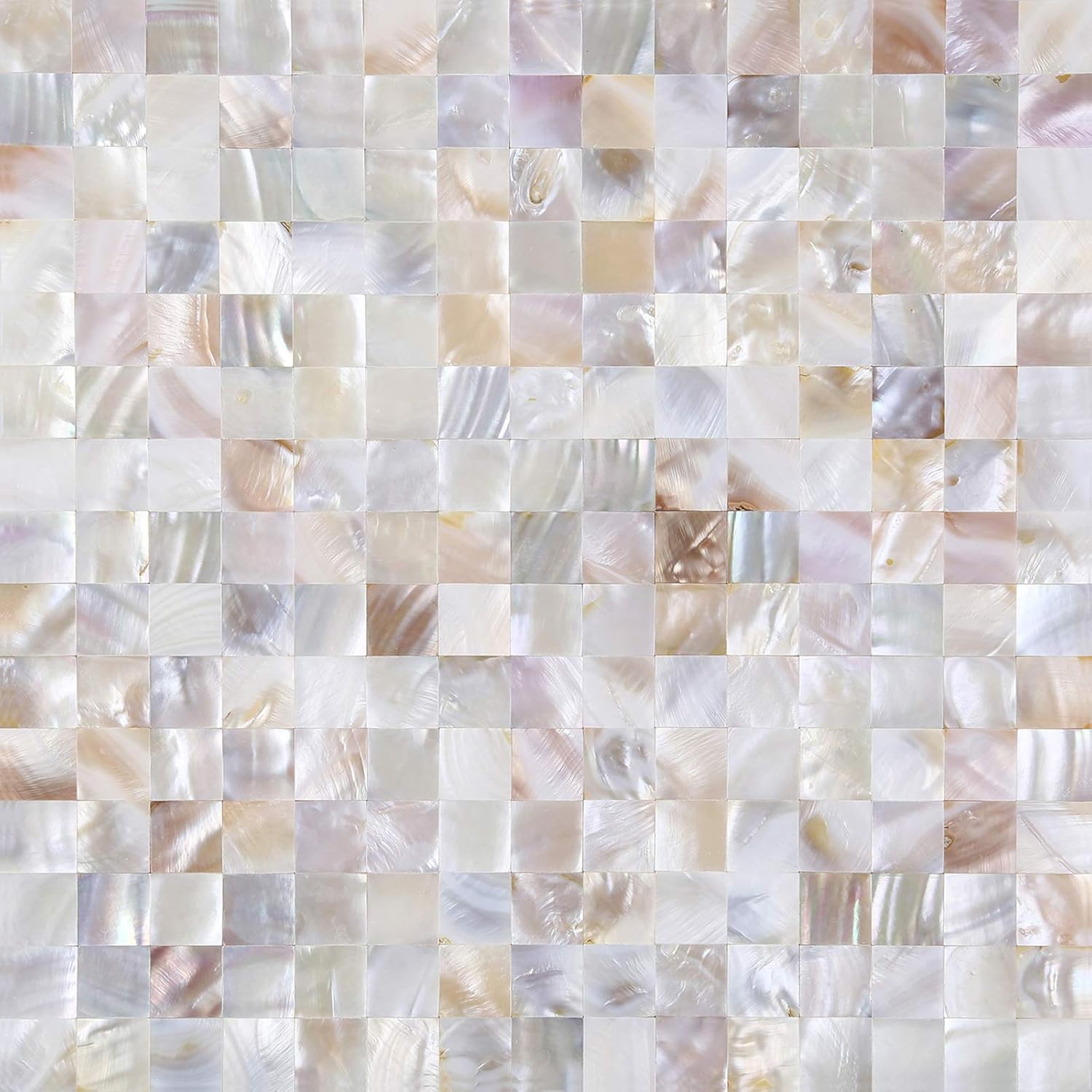 KASARO Peel and Stick Backsplash Shell Tiles for Home Decor