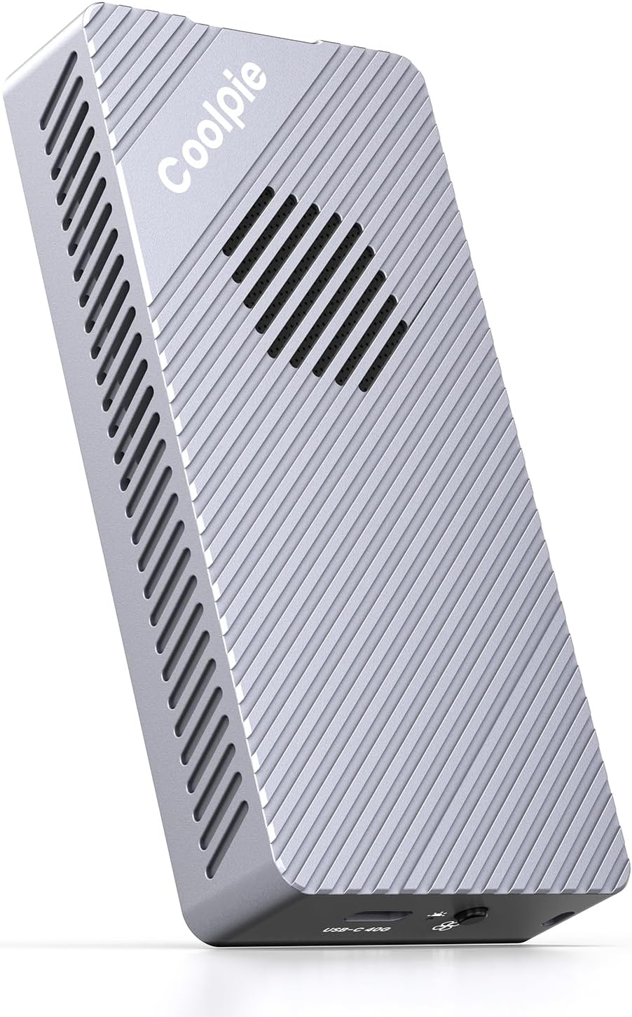 M.2 NVMe SSD Enclosure with Cooling Fan for Fast Data Transfer