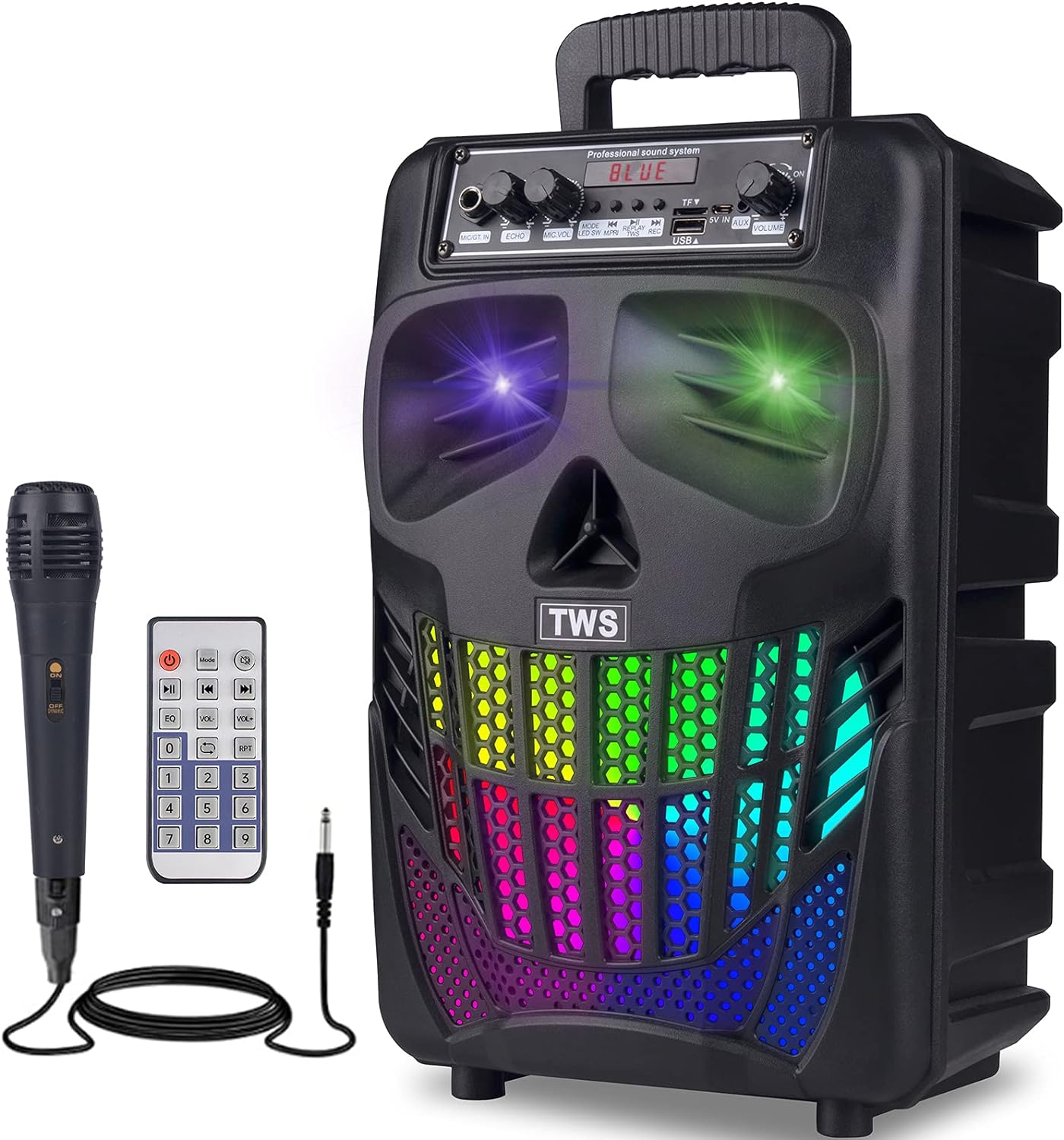 Portable Bluetooth Speaker: Cool Skull Design