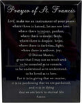 St Francis Prayer Plaque Catholic Wall Art - Engraved Peace Prayer