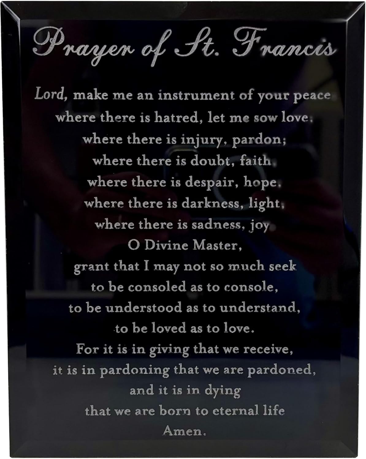 St Francis Prayer Plaque - Inspirational Christian Wall Art