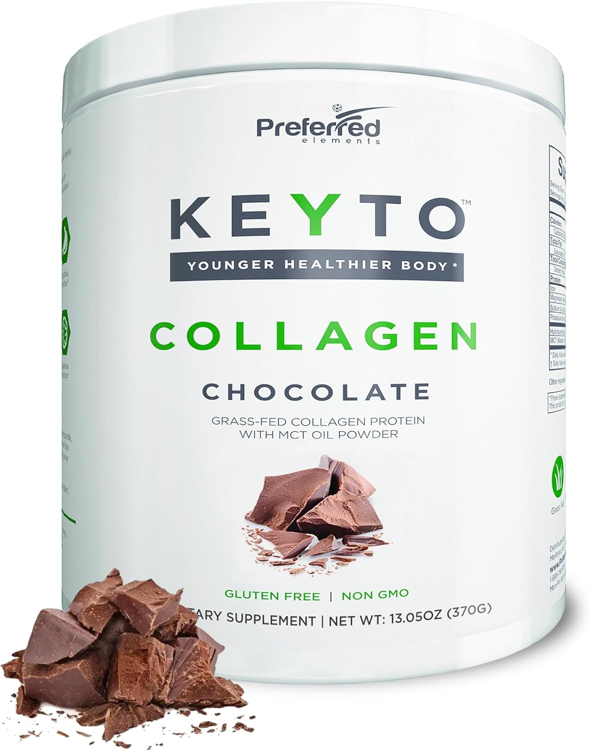 Keto Collagen Protein Powder with MCT Oil for Healthy Skin