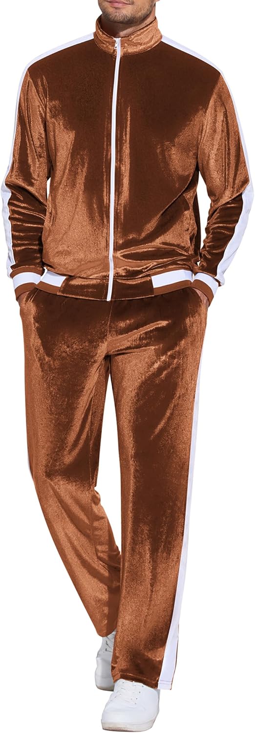 COOFANDY Mens Tracksuit 2 Piece Set for Stylish Comfort