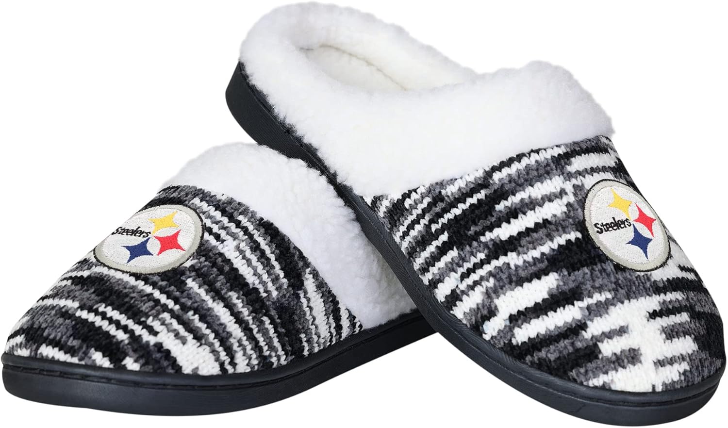 FOCO NFL Sherpa Lined Colorblend Cup Sole Slippers Review