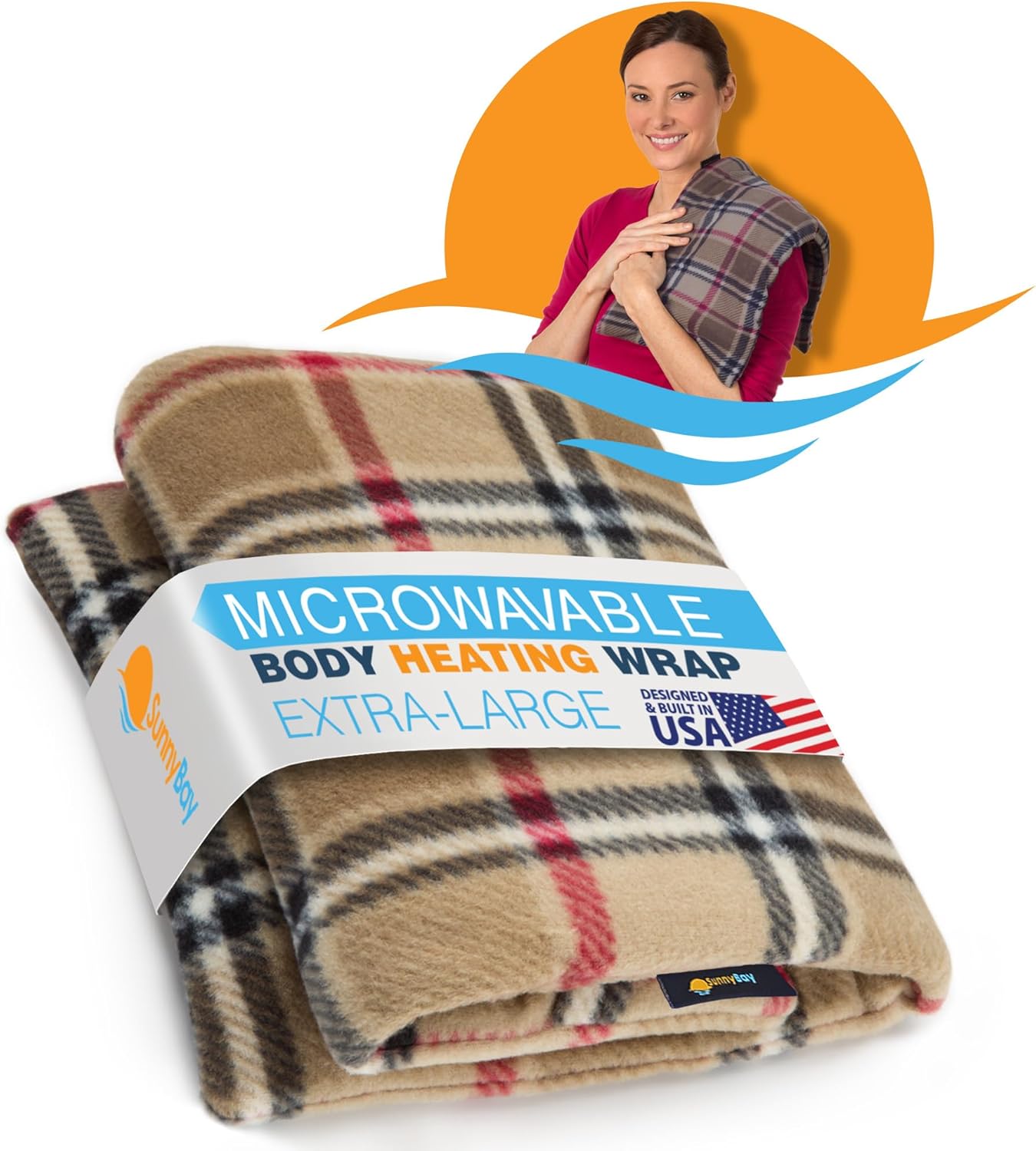 SunnyBay Extra Large Microwave Heating Pad for Pain Relief