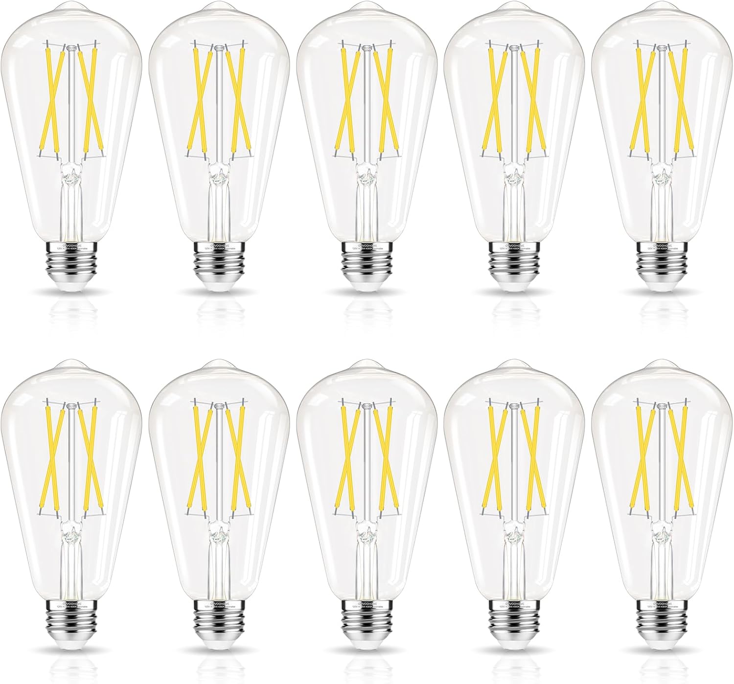 LED Edison Bulbs Dimmable E26 60W Equivalent Cool White 4000K