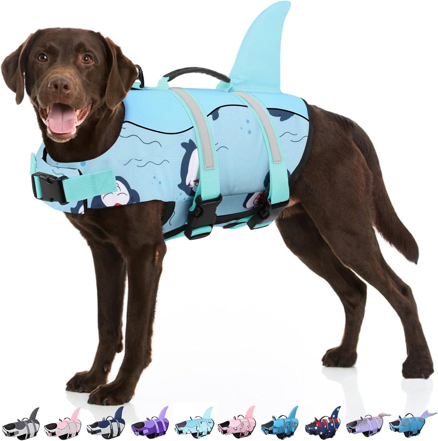 Bess Bridal Dog Life Jacket - Shark Vest for Safe Swimming
