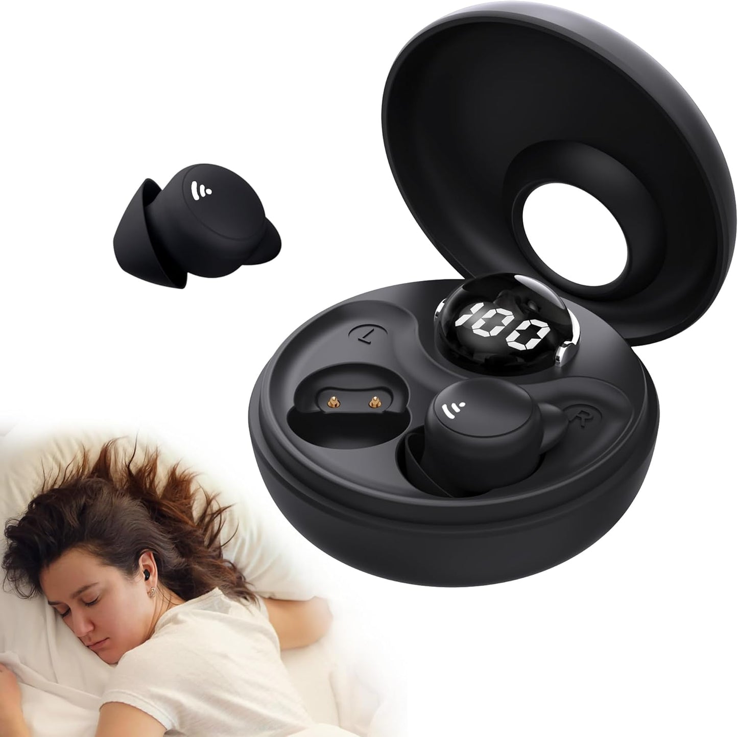 Sleep Earbuds for Side Sleepers - Mini Invisible Bluetooth 5.3