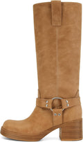 Women's Knee High Riding Boots Round Toe Block Heel