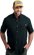 HUK Tide Point Solid Short Sleeve Shirt - Lightweight Fishing Shirt