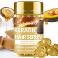 Keratin Hair Treatment Serum Capsules - Leave-In Anti-Frizz Repair