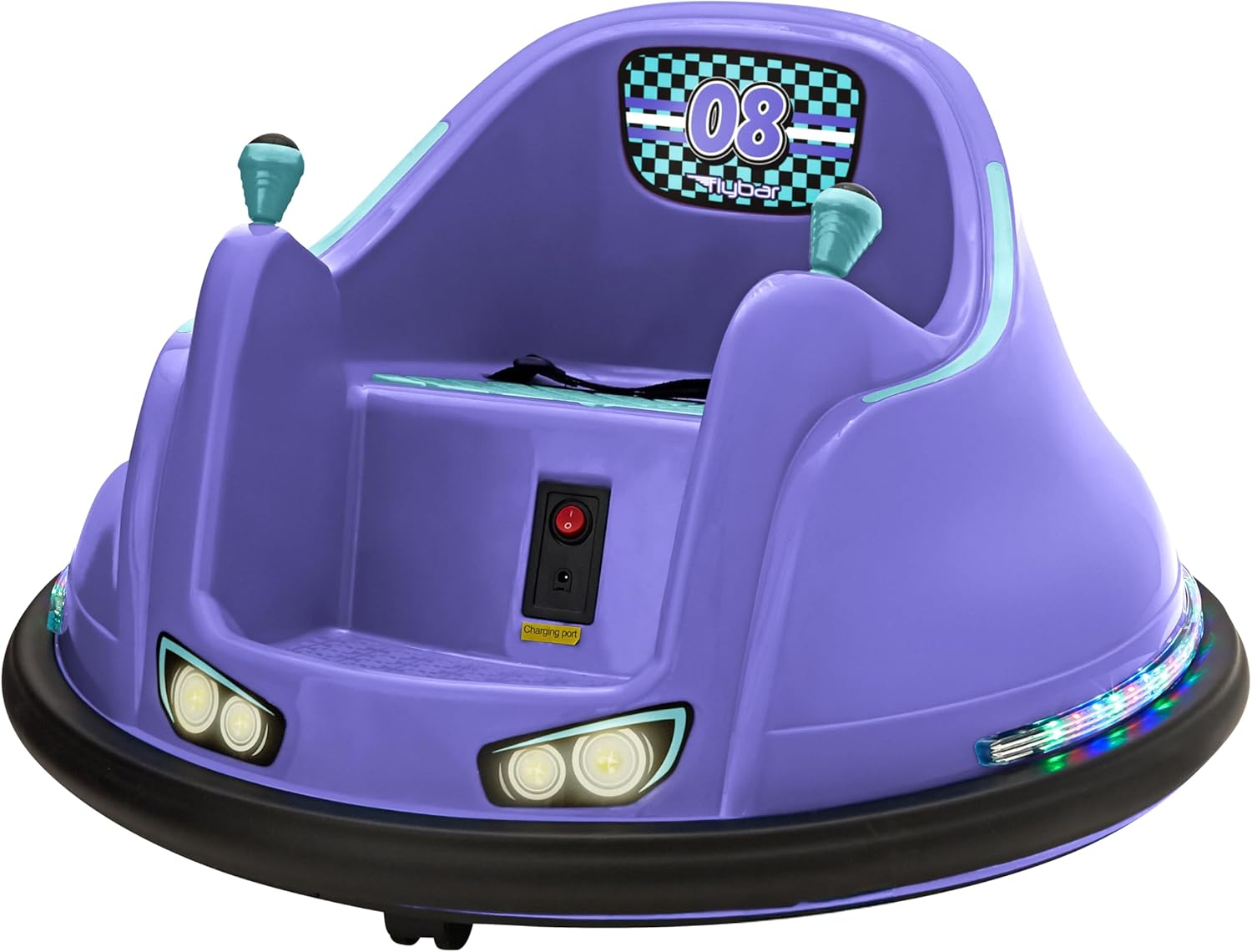 Flybar FunPark 6V Bumper Car for Toddlers with LED Lights