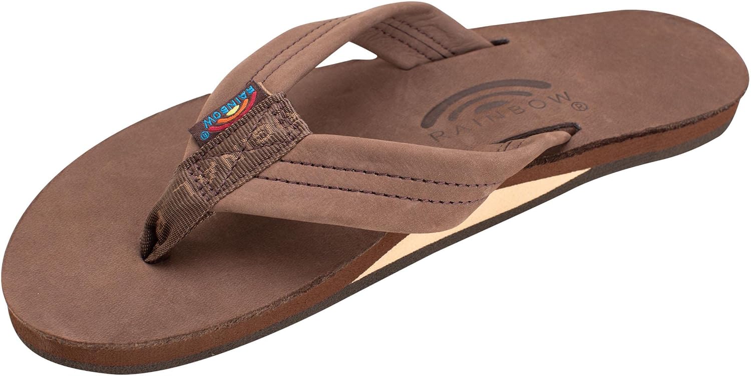 Rainbow Sandals Women's Single Layer Premier Leather Flip Flops