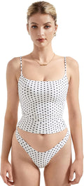 Women Sexy Square Neck Tank Top - Y2K Backless Cami Crop